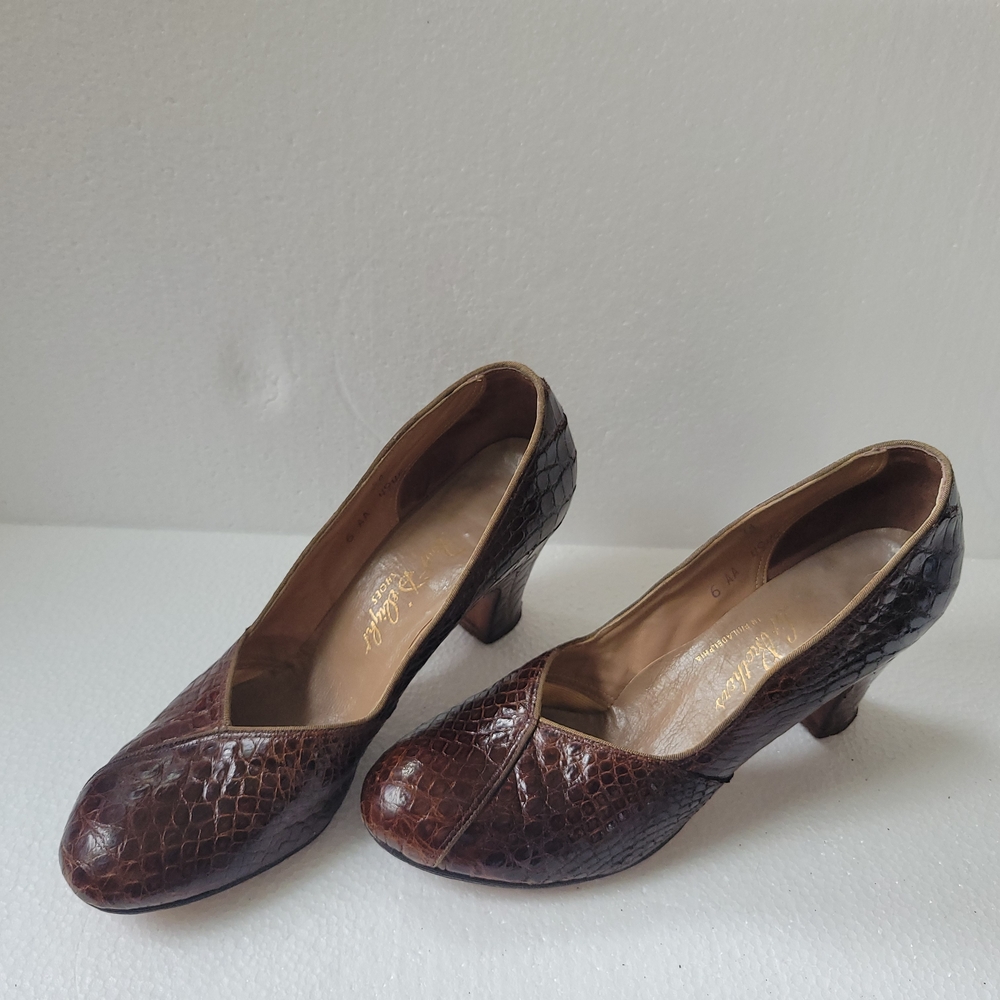 Lit Brothers Of Philadelphia Elegant Brown Leather Women's Shoes